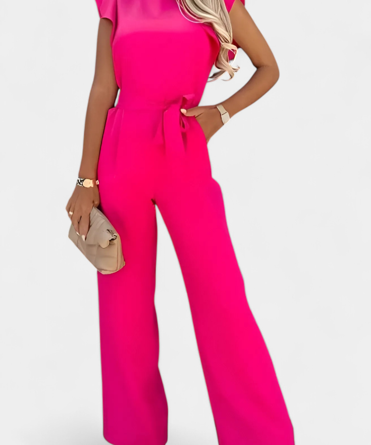 Shalonda Elegant Sleeveless Jumpsuit with Bow