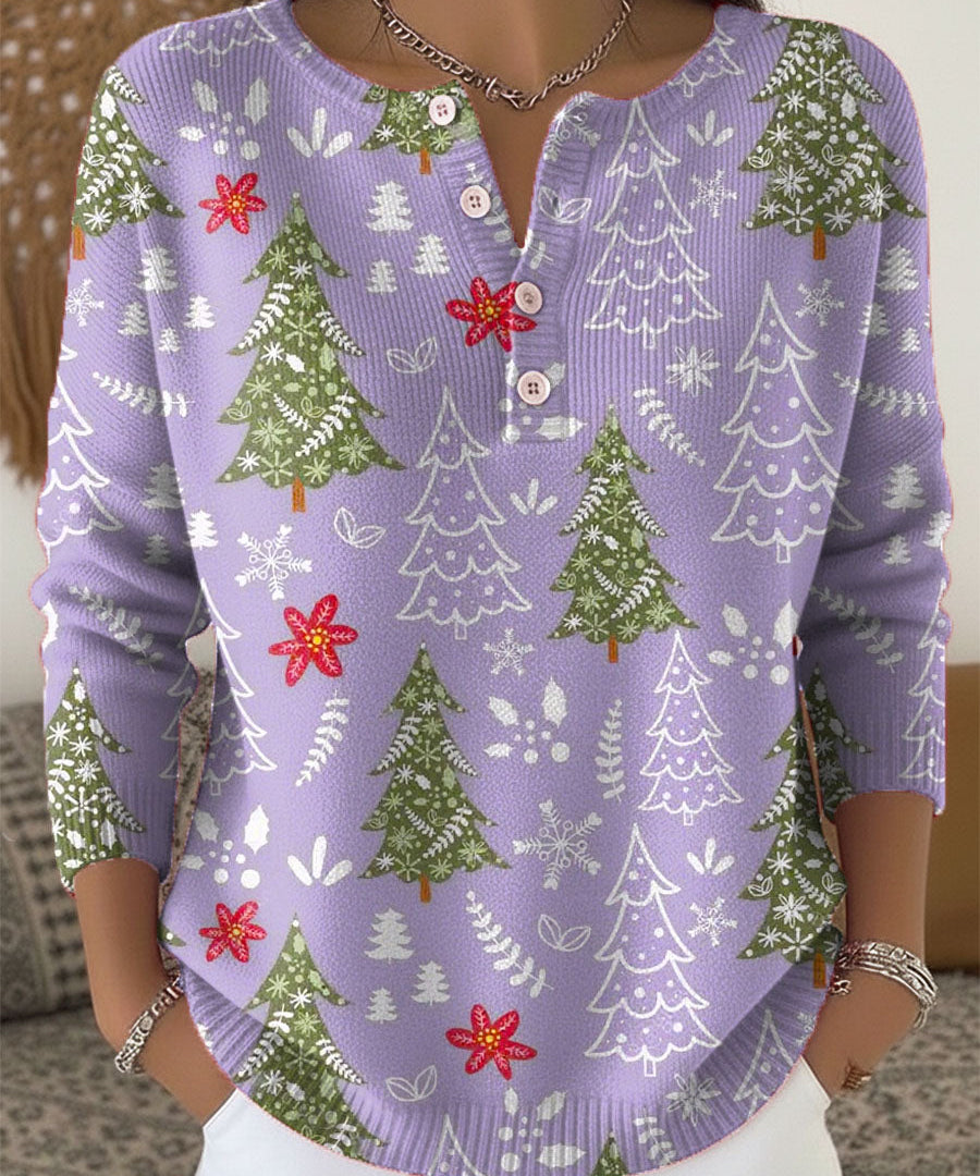 Sofía | Suéter navideño con botones
