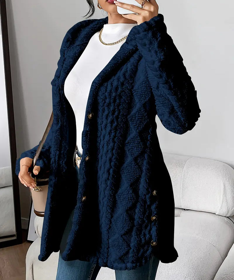 Sara - Fleece Hooded Coat