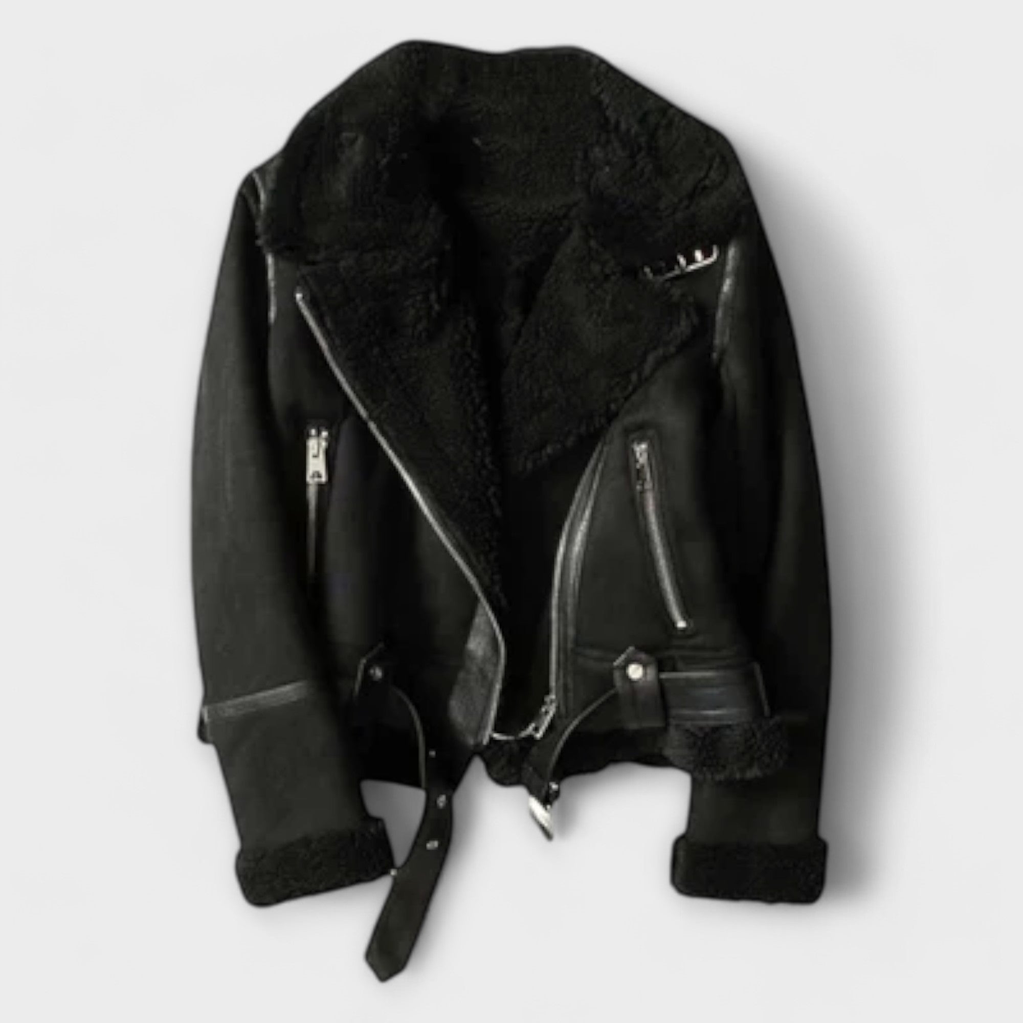 Catarina - Suede Aviator Jacket