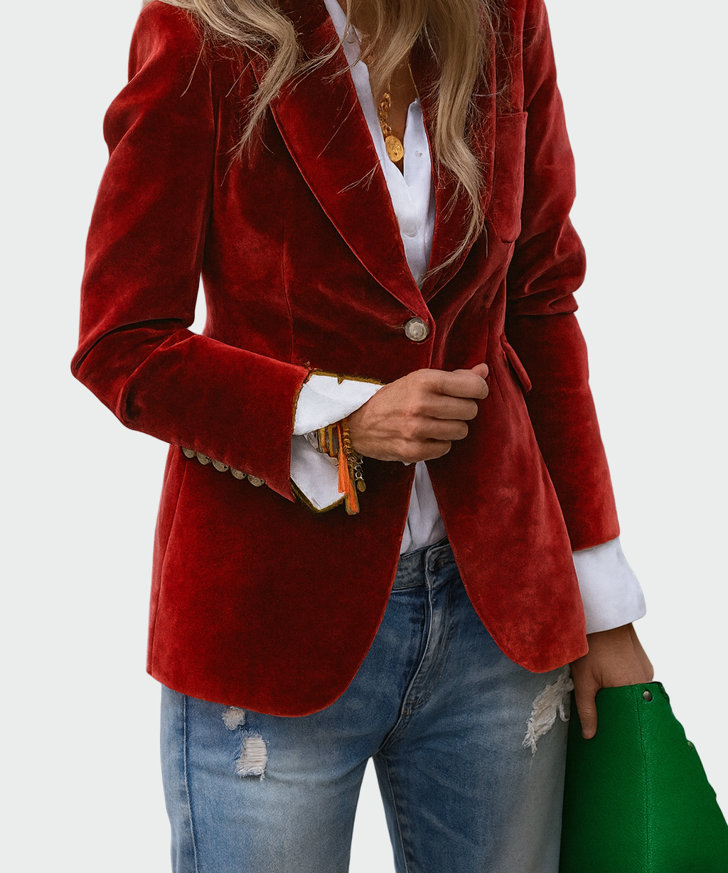 Coat in luxurious fabric