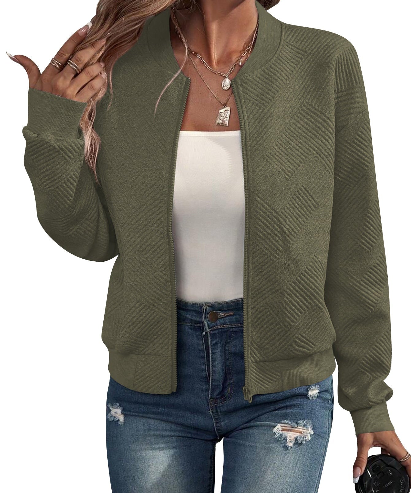 Dora - Structured Bomber Jacket
