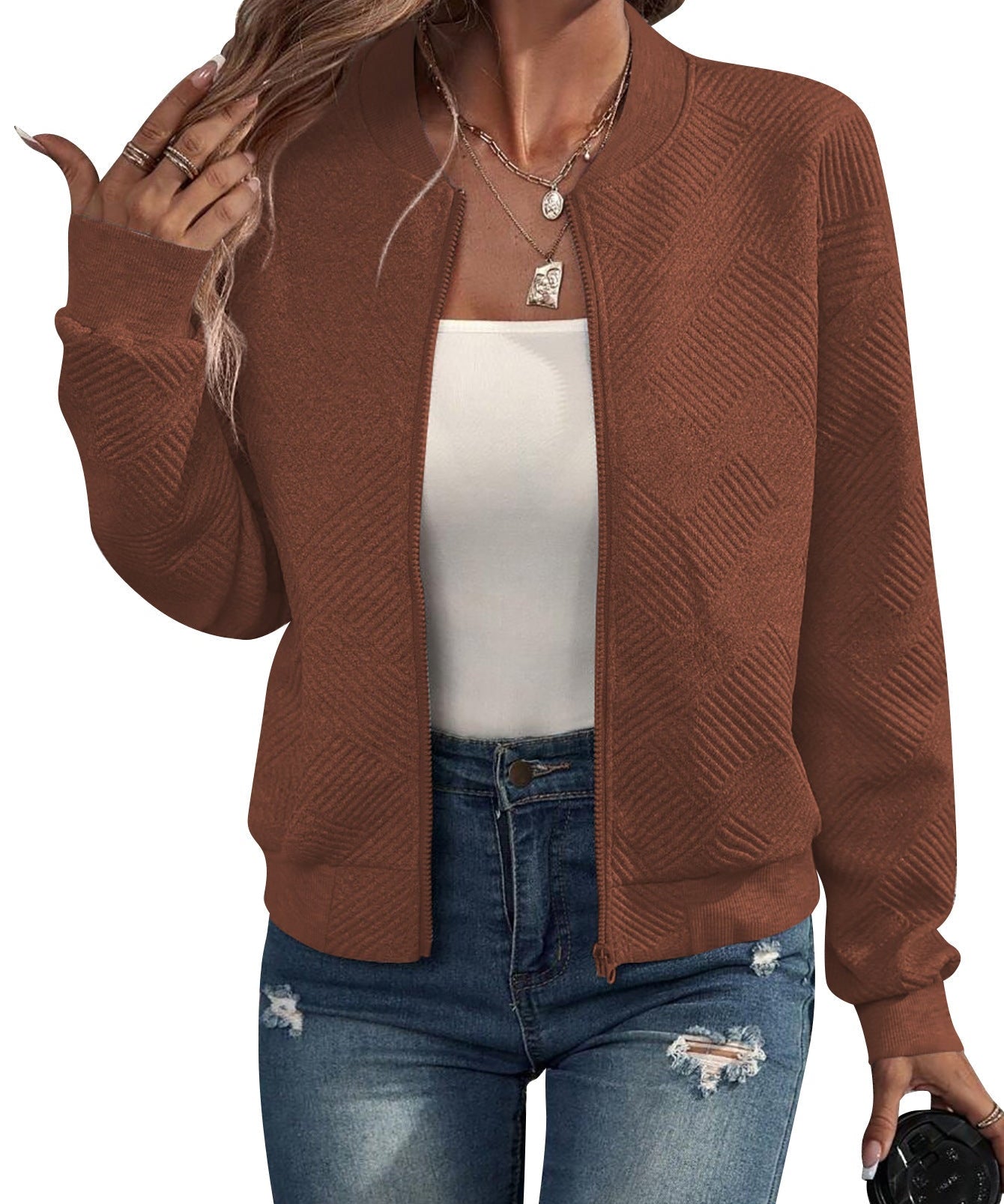 Dora - Structured Bomber Jacket