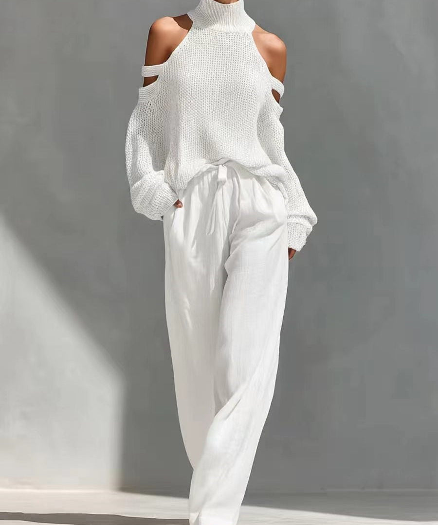 Fashion Knit and Linen Set