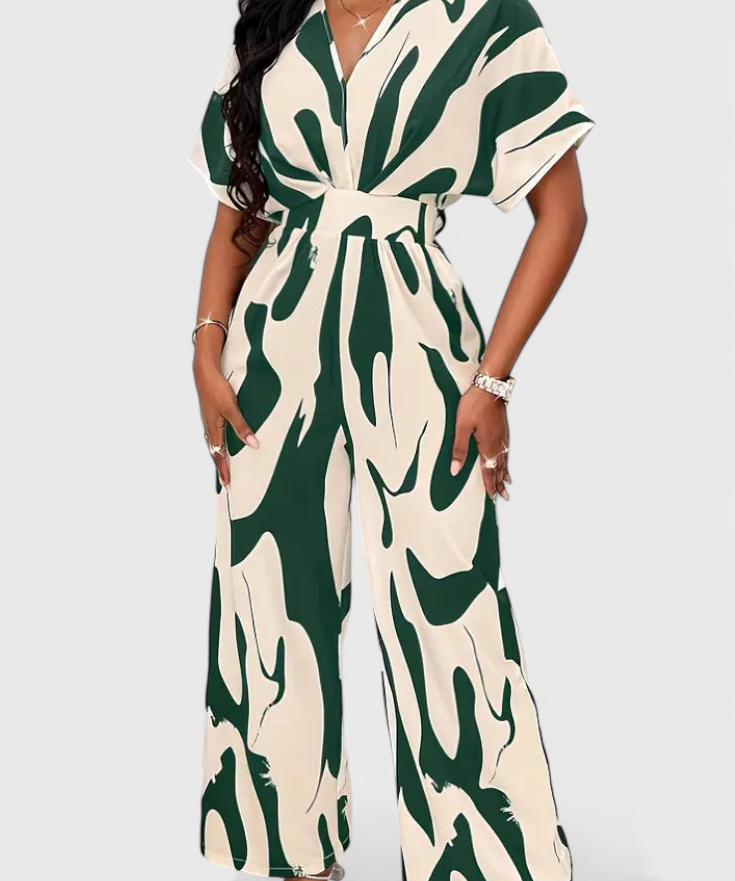 Zahara Mono Abstract with Fitted Waist