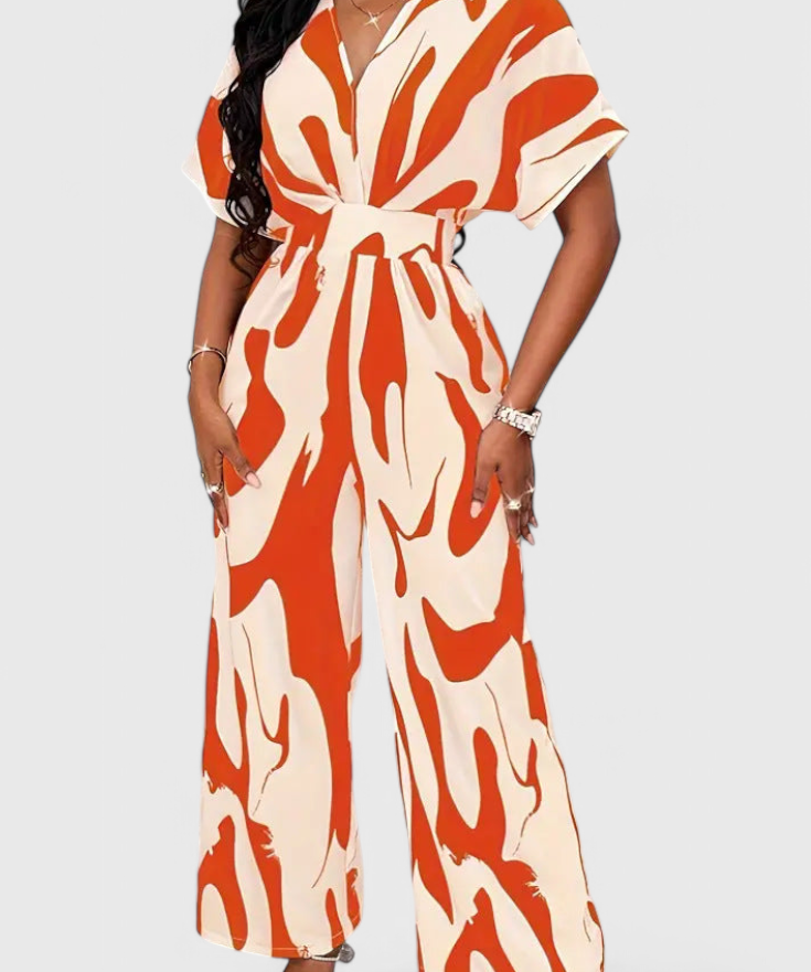 Zahara Mono Abstract with Fitted Waist