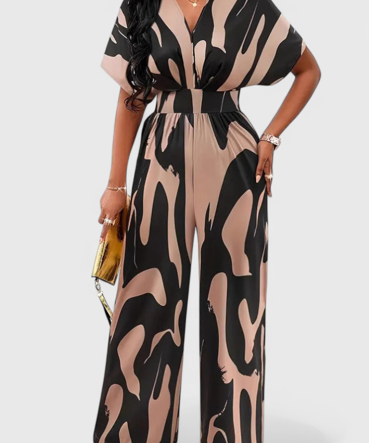 Zahara Mono Abstract with Fitted Waist