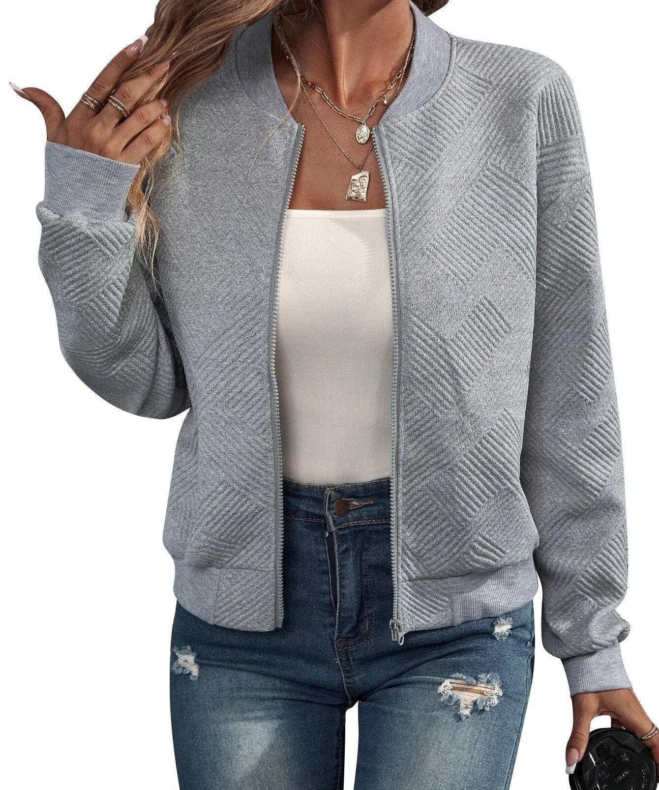 Dora - Structured Bomber Jacket
