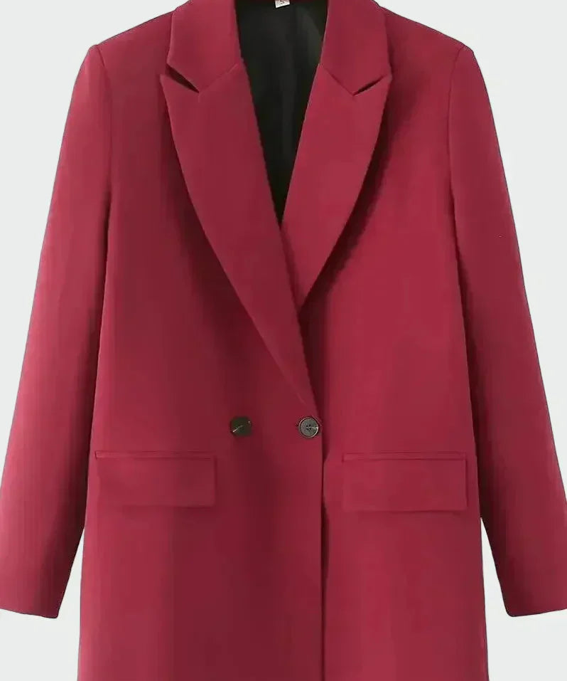 Oversized Coat with Modern Lines