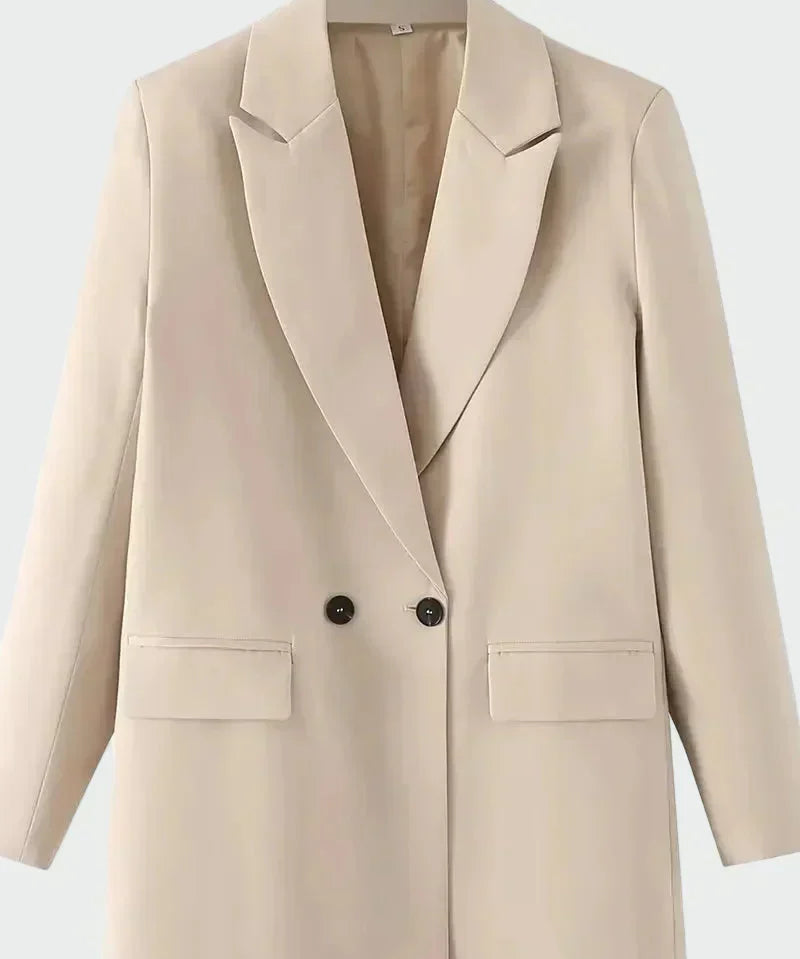 Oversized Coat with Modern Lines