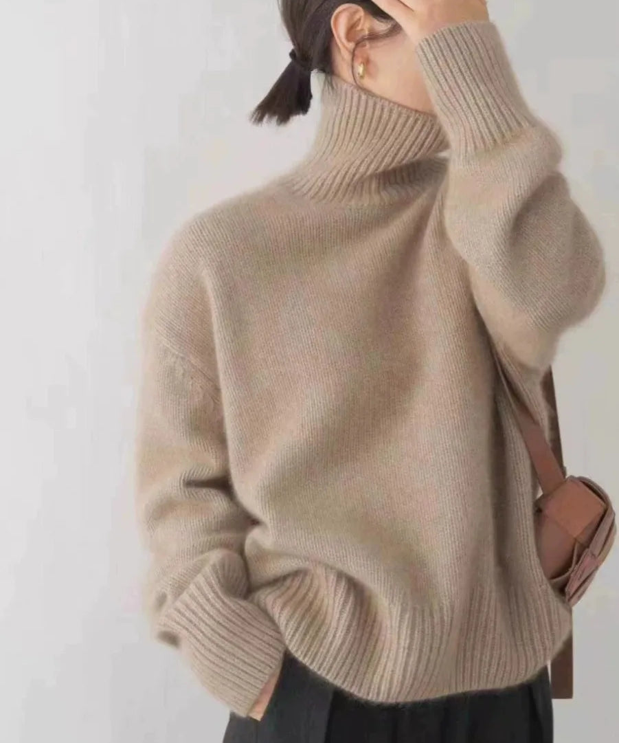 Zoey - Suéter Oversized con Cuello Alto