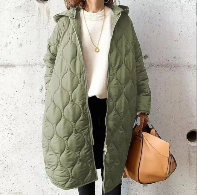 PRISCILLA™ | PARKA WITH HOOD AND CAREFUL DETAILS