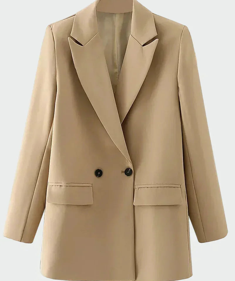 Oversized Coat with Modern Lines