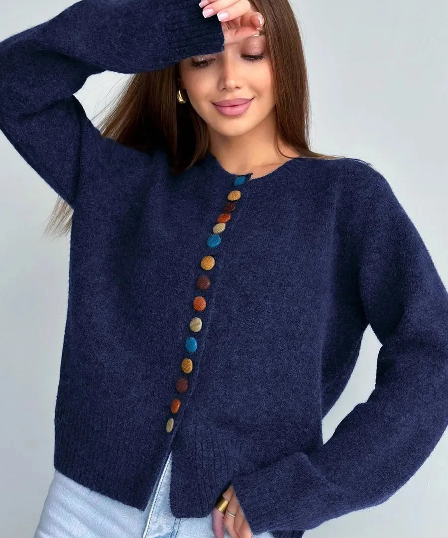 Nicole - Cardigan with Button Detail