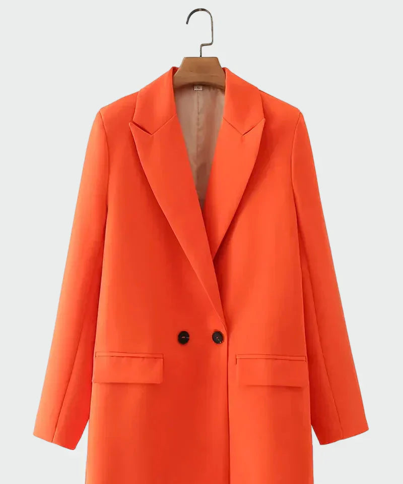 Oversized Coat with Modern Lines