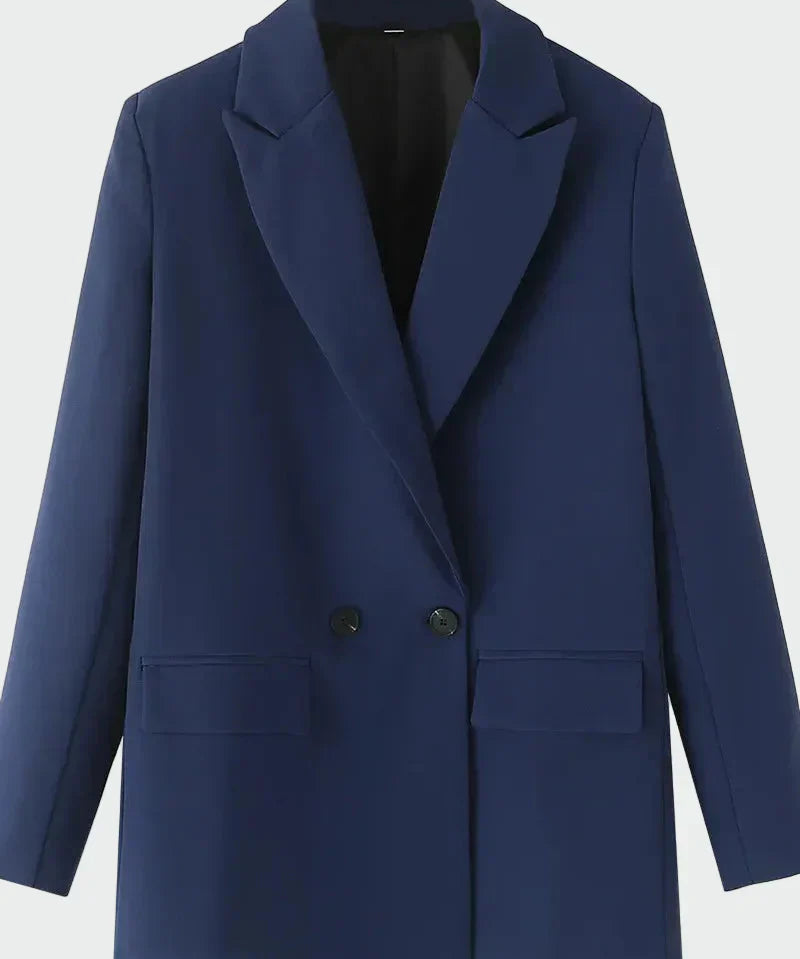 Oversized Coat with Modern Lines
