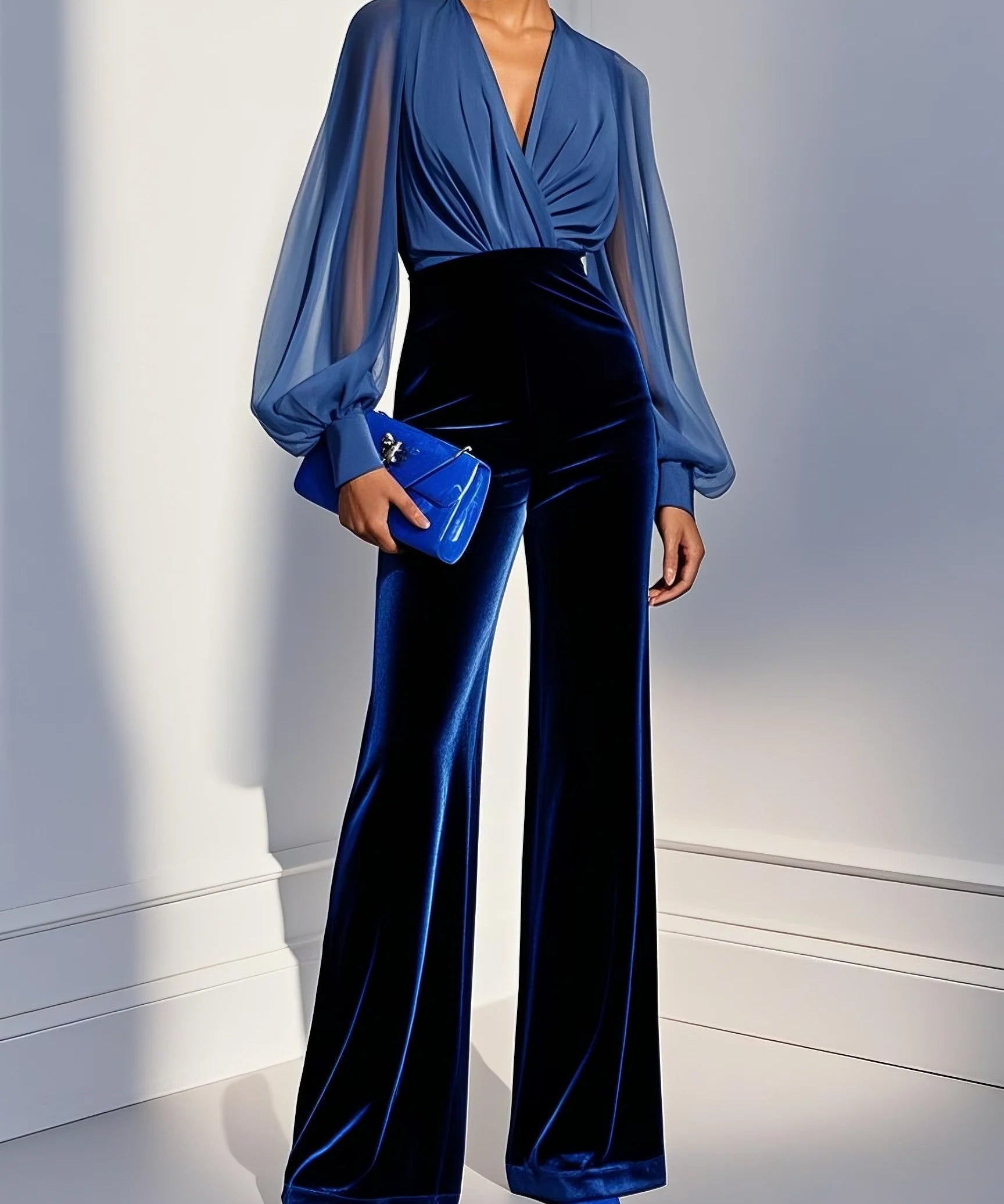Carmen | Elegant jumpsuit with V-neck