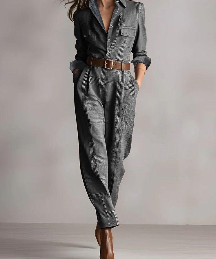 Carmen | elegant checked jumpsuit