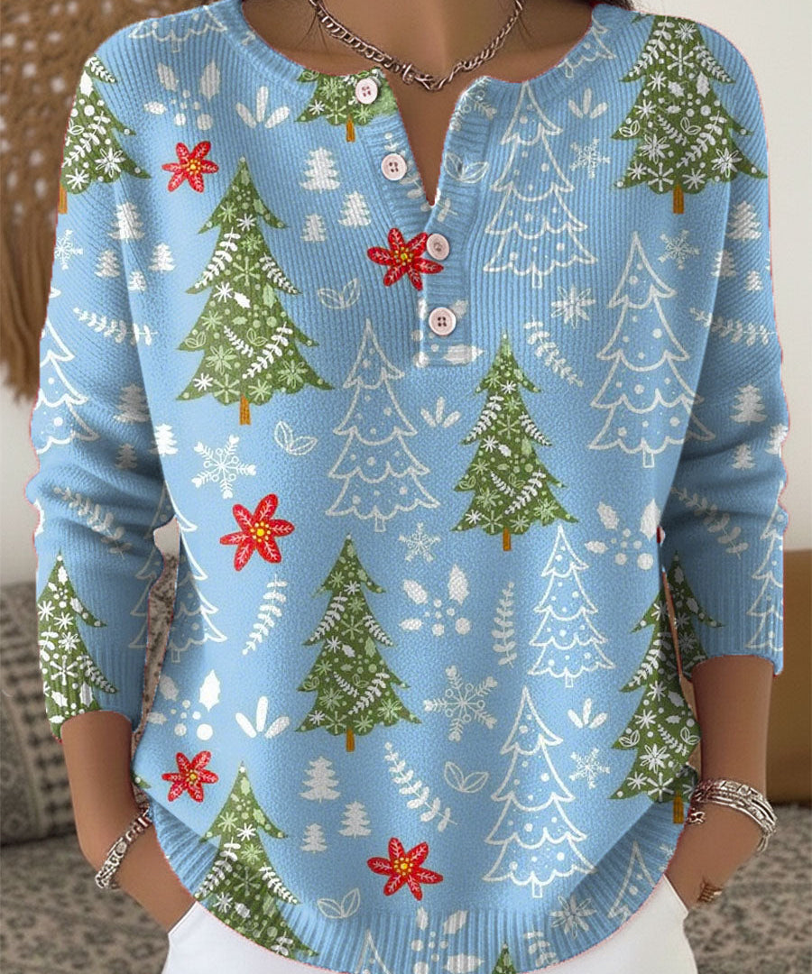 Sofía | Suéter navideño con botones