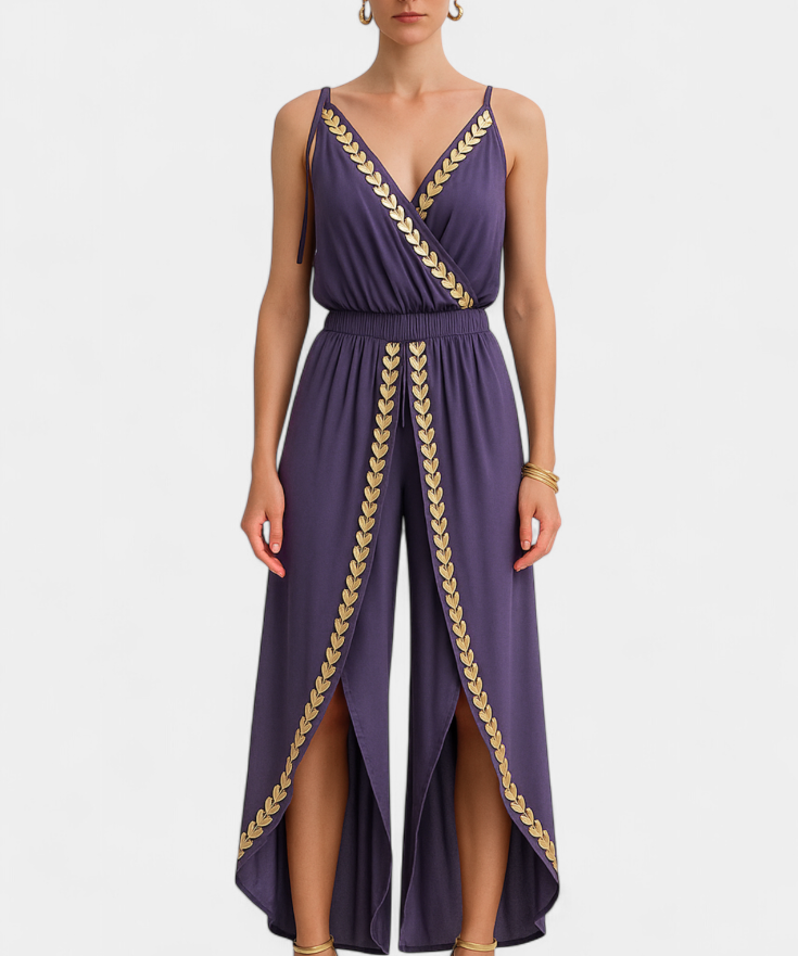 Donatila Mono Unique with Golden Details and Open Leg