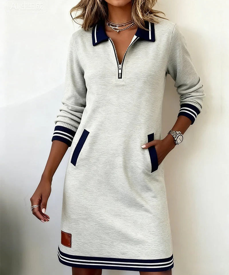 Catalina | Long Sleeve Cotton Dress