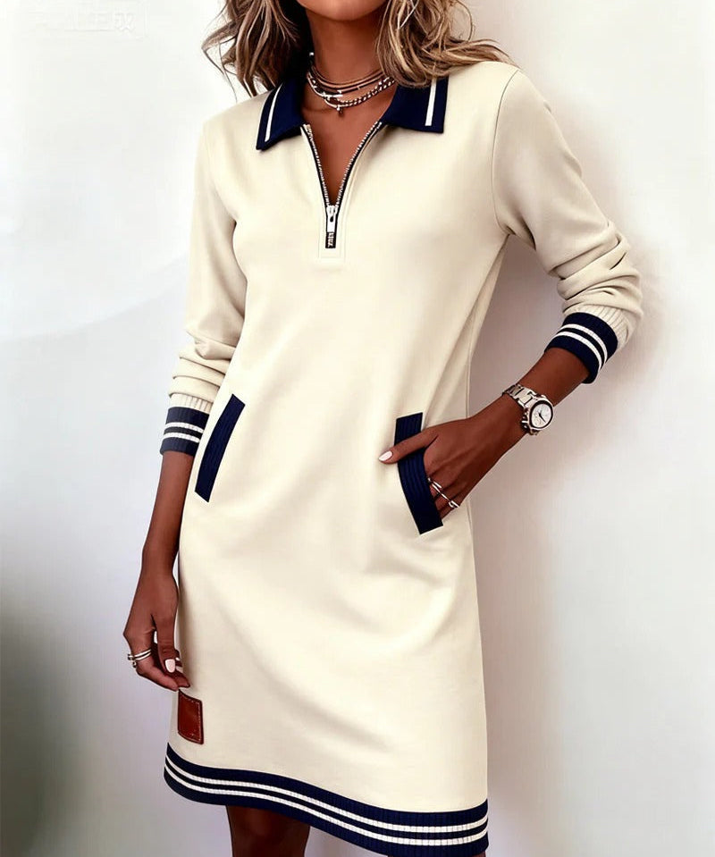 Catalina | Long Sleeve Cotton Dress