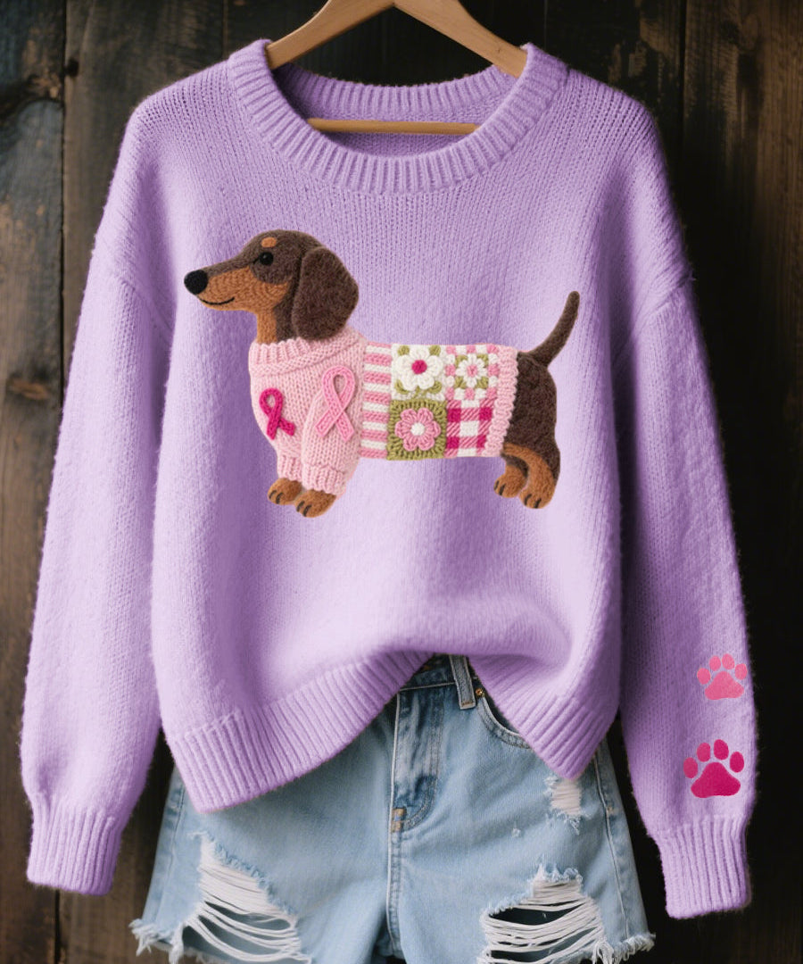 Amor Teckel™ – Suéter Patchwork Acogedor