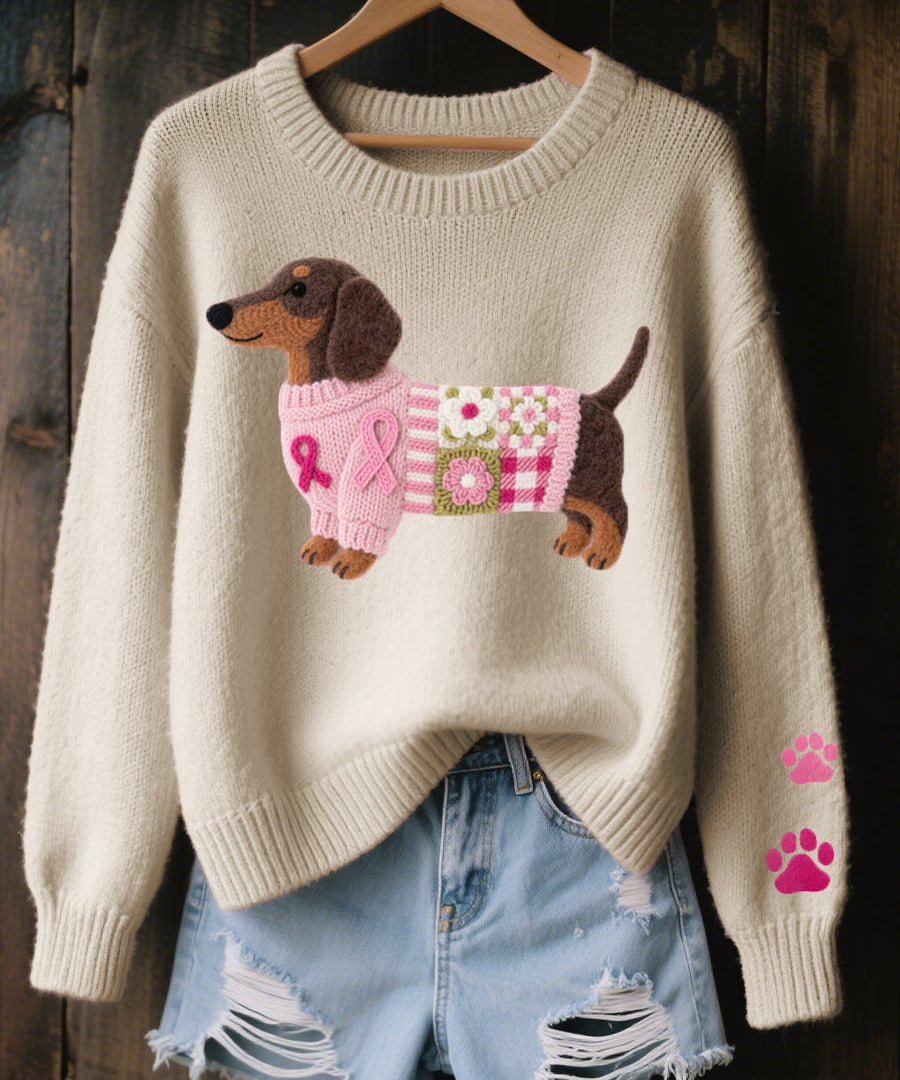 Amor Teckel™ – Suéter Patchwork Acogedor